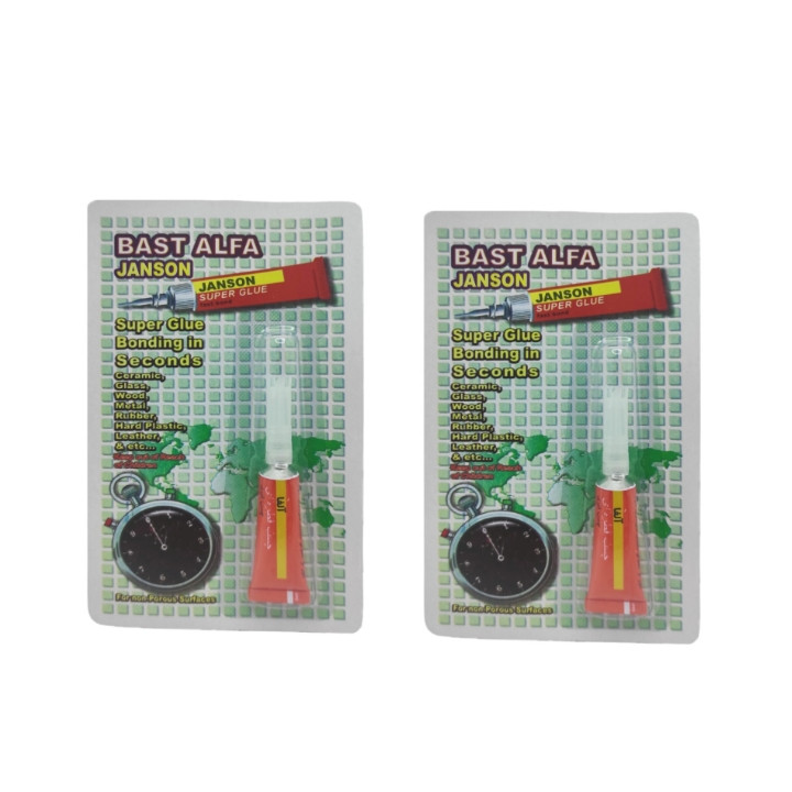 تصویر چسب قطره ای جانسون مدل آلفا حجم 3 میلی لیتر بسته 2 عددی 