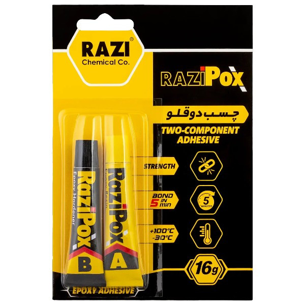 تصویر چسب دوقلو رازی مدل POX وزن 16 گرم 