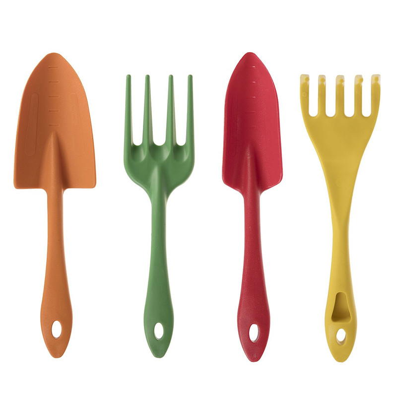 تصویر مجموعه 4 عددی چنگک و بیلچه باغبانی آکواکرفت مدل 380810 