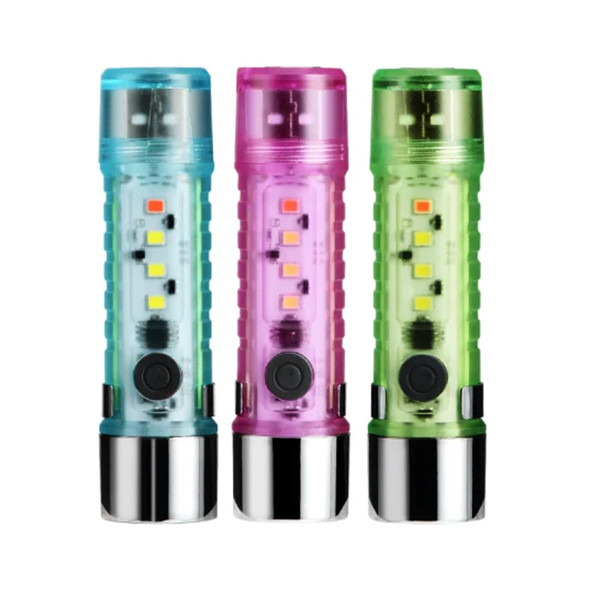 چراغ قوه دستی مدل شارژی کد USB ZJ-023 مجموعه 3 عددی