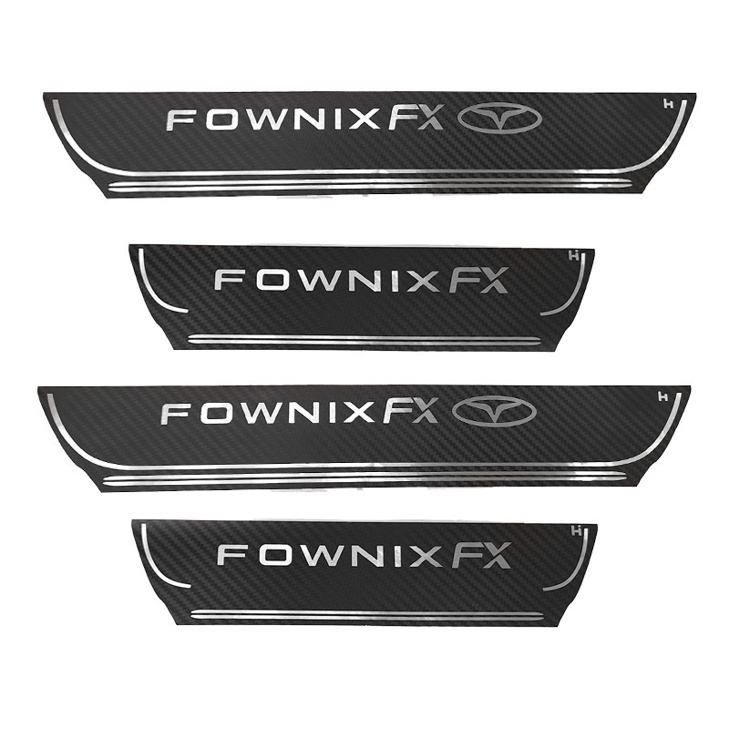 برچسب رکاب خودرو کالانیکس مدل REK-FX-10306 مناسب برای فونیکس FX مجموعه 4 عددی