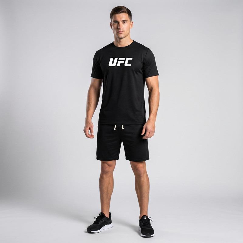 ست تی‌شرت آستین کوتاه و شلوارک ورزشی مردانه اولسون مدل Ufc05