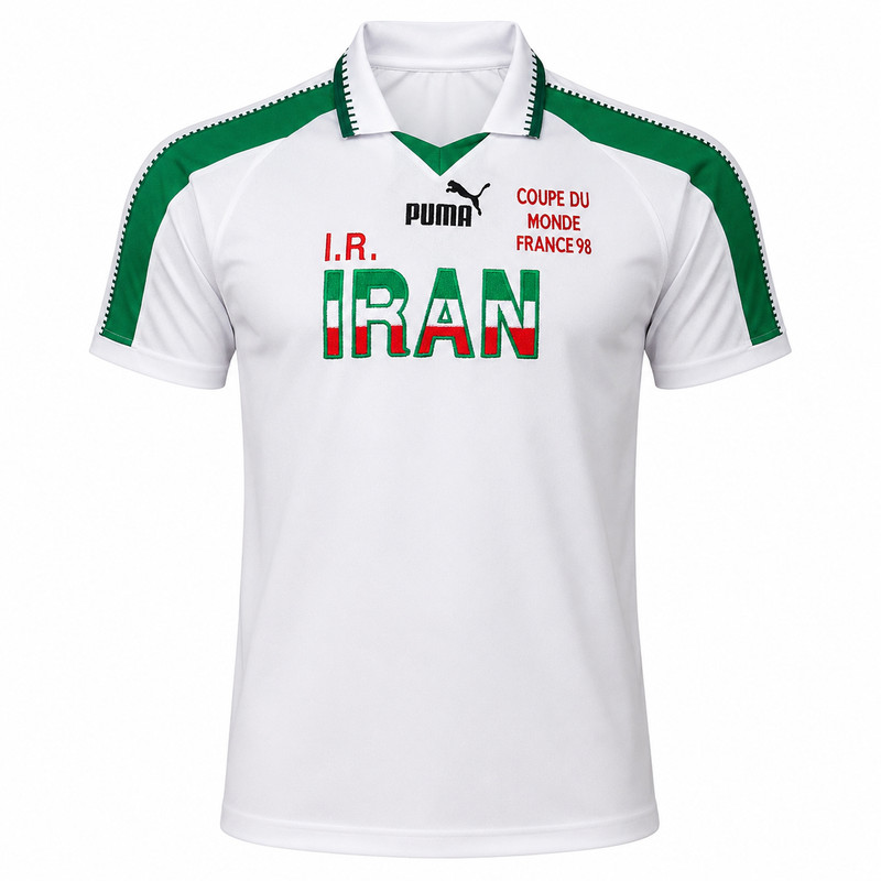 پولوشرت آستین کوتاه ورزشی مردانه مدل کیت اول ایران جام جهانی 1998 - 02