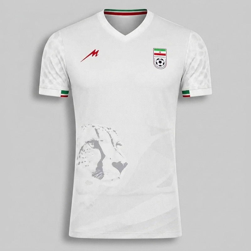 تی‌شرت ورزشی آستین کوتاه مردانه مروژ مدل ایران Home WC 2026