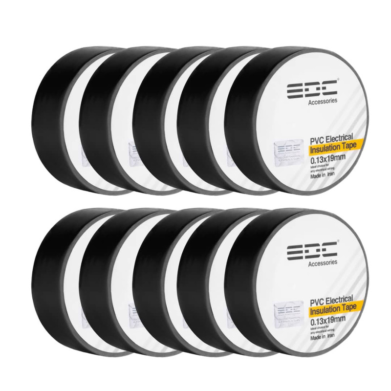 نوار چسب برق ای دی سی مدل PVC بسته 10 عددی