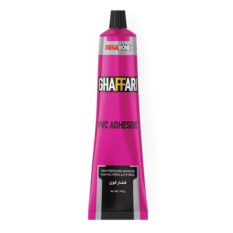 چسب پی وی سی غفاری مدل مگابوند حجم 100 میلی لیتر مجموعه 6 عددی