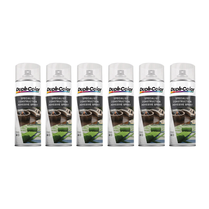 اسپری چسب ساختمان دوپلی کالر مدل ADHESIVE حجم 400 میلی لیتر مجموعه 6 عددی