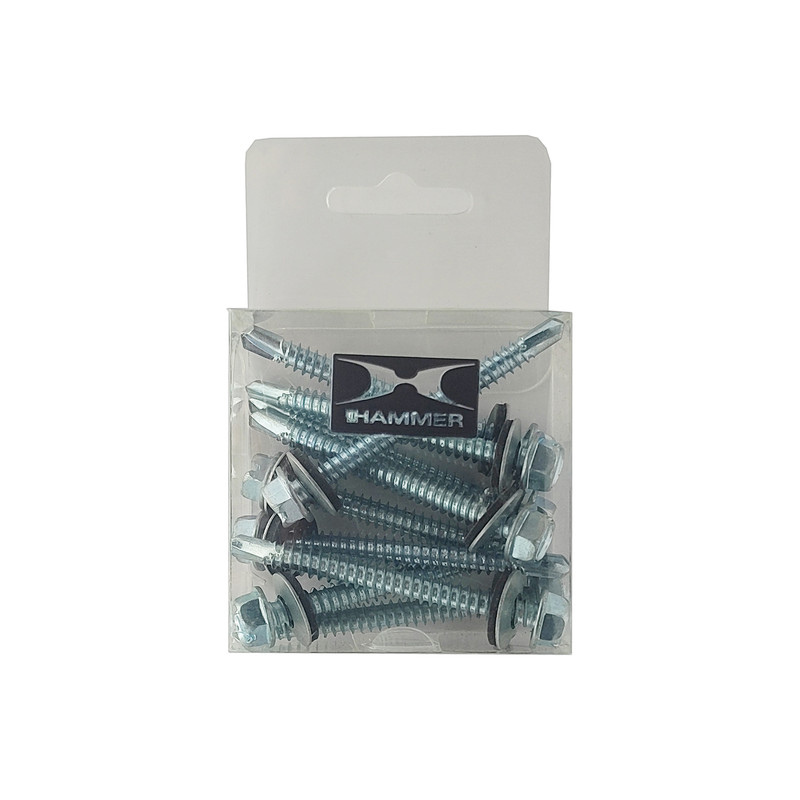پیچ سرمته هامر مدل شیروانی واشردار کد Multiple Sizes مجموعه 12 عددی