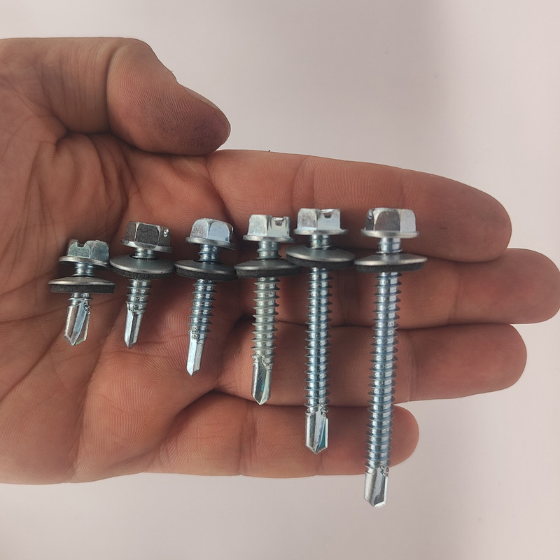 پیچ سرمته هامر مدل شیروانی واشردار کد Multiple Sizes مجموعه 12 عددی