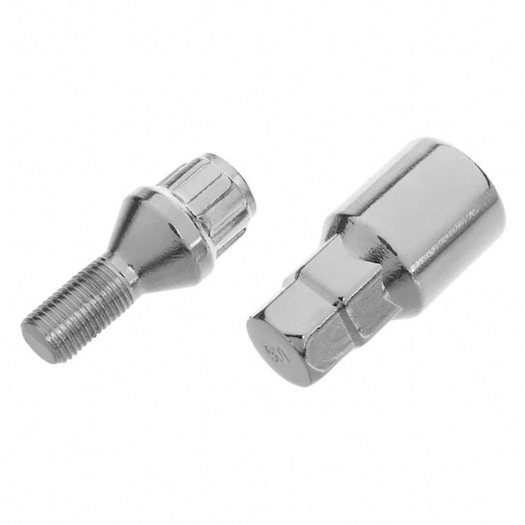 پیچ چرخ و رینگ ضد سرقت خودرو چیکال مدل M-34 مناسب برای سمند مجموعه 6 عددی