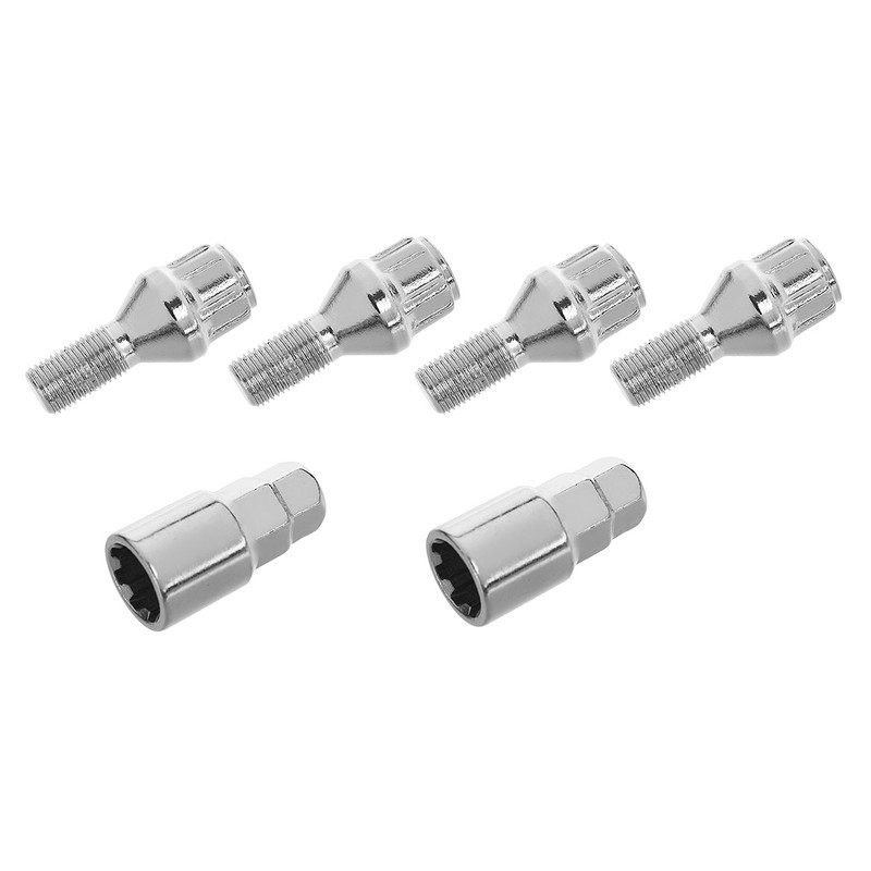 پیچ چرخ و رینگ ضد سرقت خودرو چیکال مدل M-18 مناسب چری تیگو 8 پرو مجموعه 6 عددی