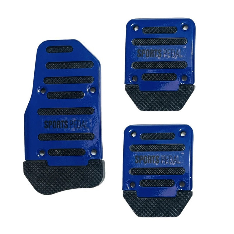 روکش پدال تزیینی خودرو چیکال مدل TYPE-R طرح BLU کد P-778
