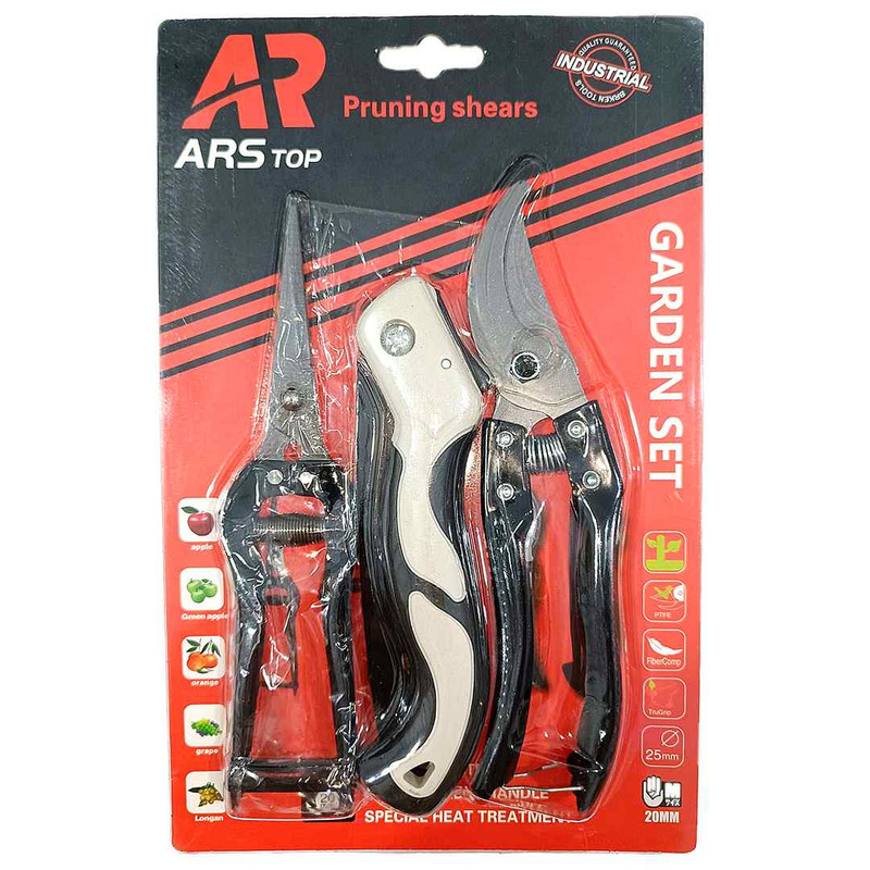 قیچی و اره باغبانی ارس تاپ مدل ARS TOP3 مجموعه 3 عددی