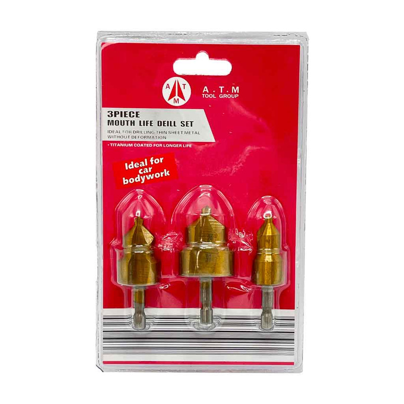 مته دو پله گشاد کن لوله ای تی ام مدل jt-23 مجموعه 3 عددی