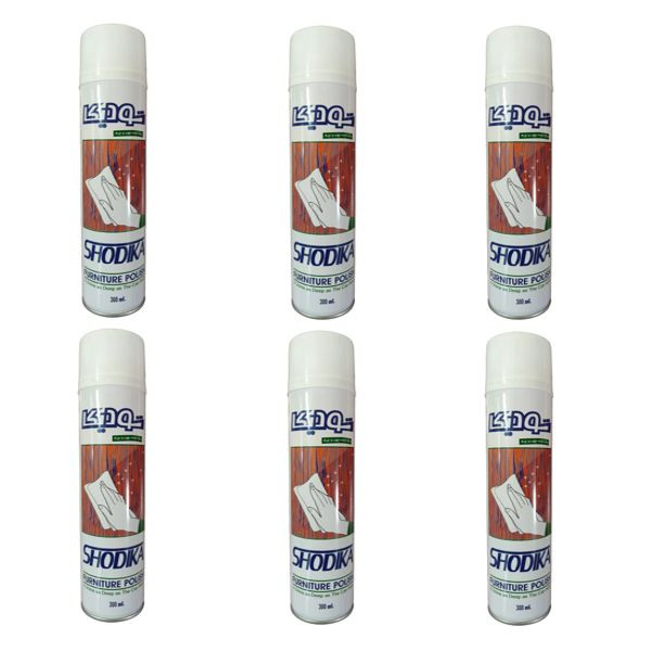 اسپری براق کننده چوب و چرم شودیکا مدل 006 حجم 300 میلی لیتر بسته 6 عددی