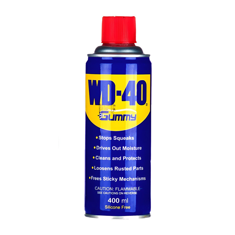 اسپری روان کننده و زنگبر قطعات مکانیکی خودرو گامی مدل WD40 سیلیکون فری حجم 400 میلی لیتر