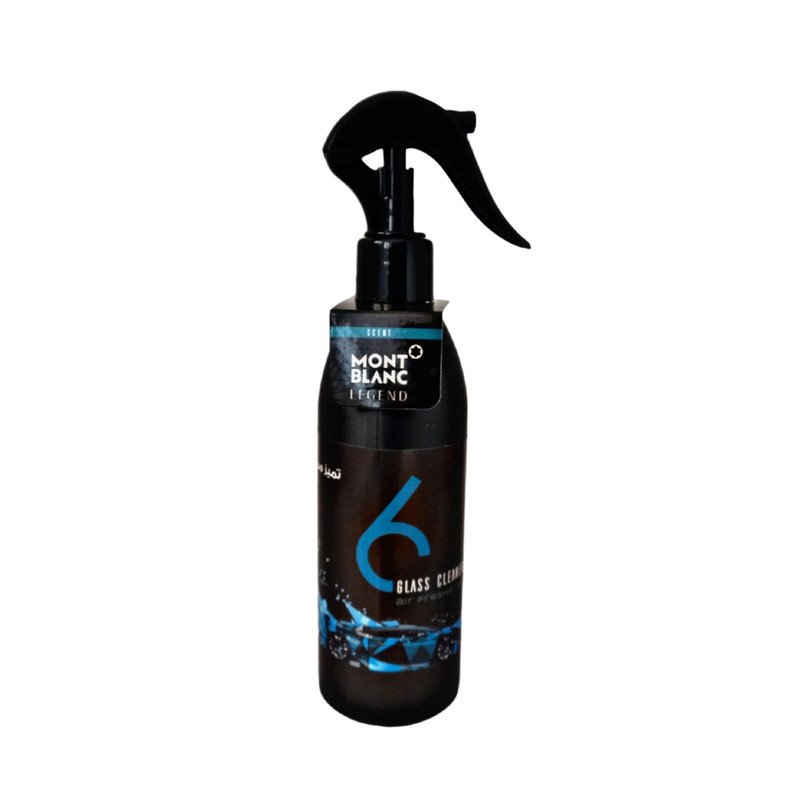 اسپری خوشبو کننده و شیشه شور اتومبیل سیکس مدل Glass Cleaner با رایحه مونت بلانک حجم 270 میلی لیتر