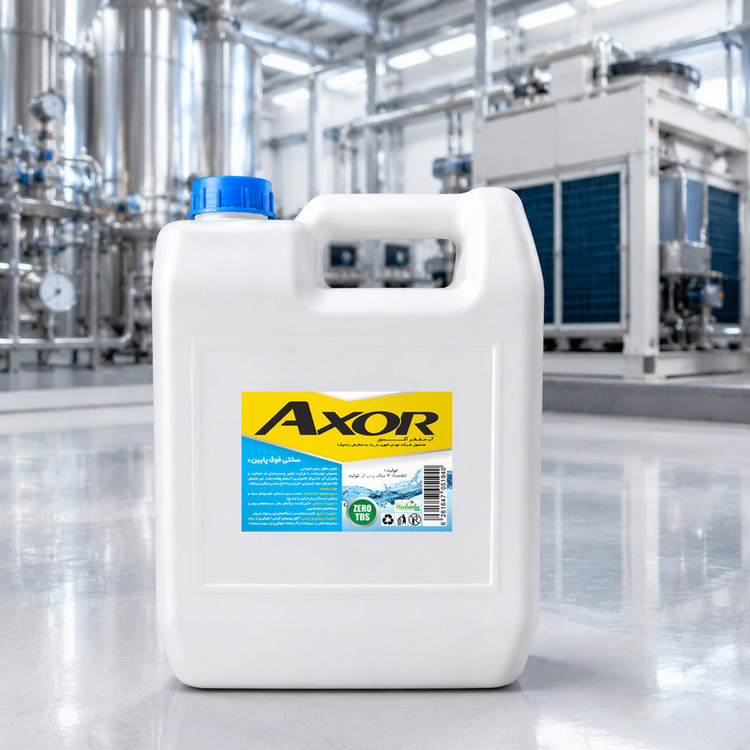 آب مقطر آکسور کد Axmo حجم 3400 میلی لیتر