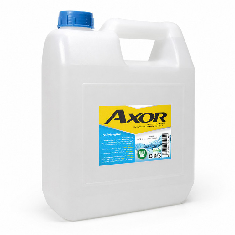 آب مقطر آکسور کد Axmo حجم 3400 میلی لیتر
