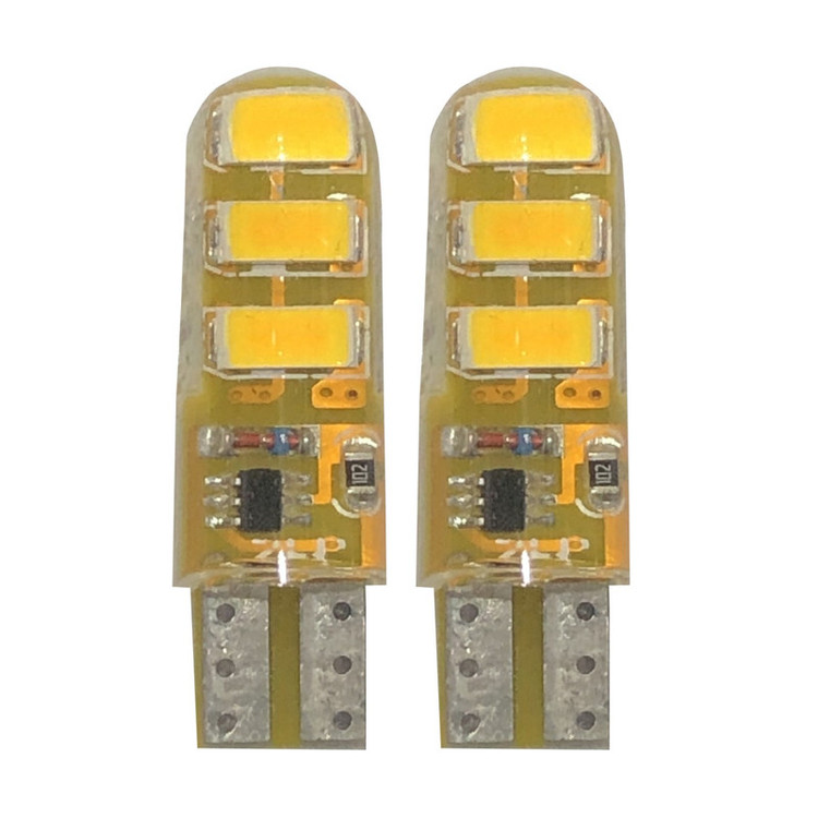 لامپ ال ای دی خودرو اف اچ دی مدل 6-FLASH-YELL بسته دو عددی