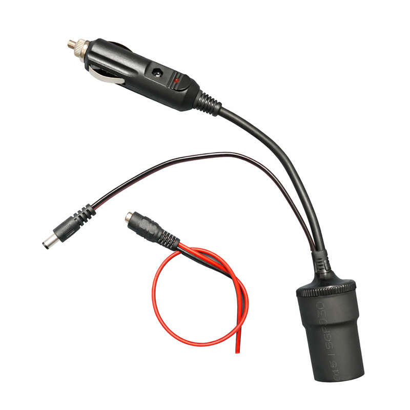 تبدیل نری فندکی به فیش آداپتوری و سوکت مادگی فندکی خودرو مدل UI2