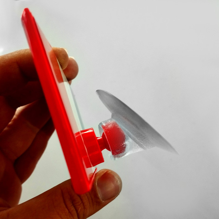 آینه اضافه خودرو طرح مستطیل مدل مکنده دار کد PRCHM-PLAST