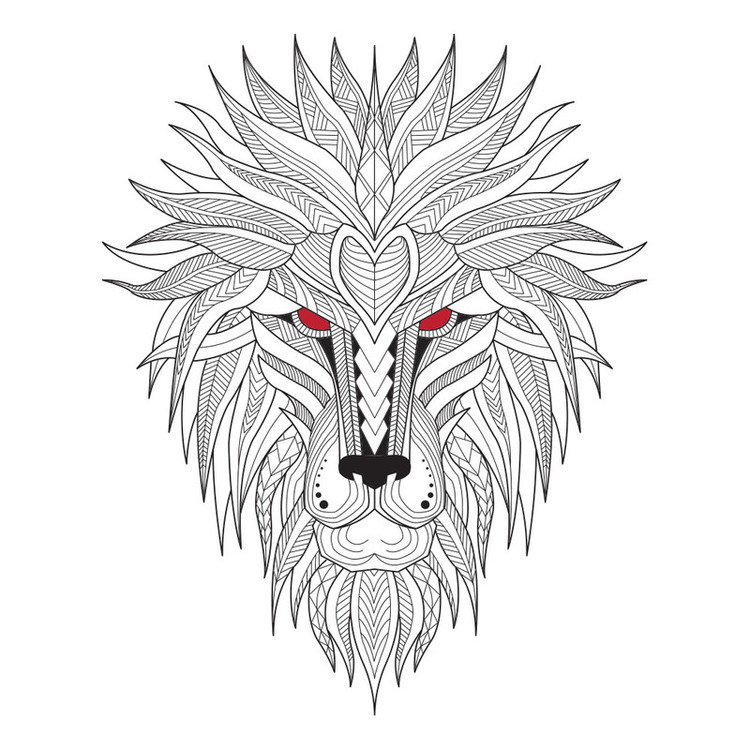 استیکر خودرو طرح شیر کد 01