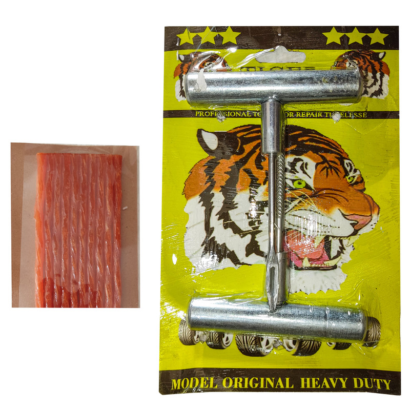 کیت پنچرگیری لاستیک خودرو تایگر مدل ORGINAL HEAVY DUTY مجموعه 3 عددی