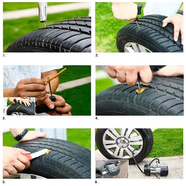 کیت پنچری تیوبلس لاستیک مدل فلزی 5