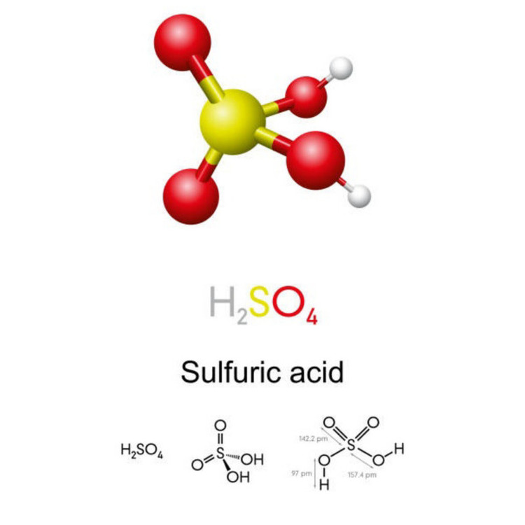 آب اسید باتری رفرنس کمیکالز مدل Sulfuric Acid حجم ۲۵۰ میلیلیتر