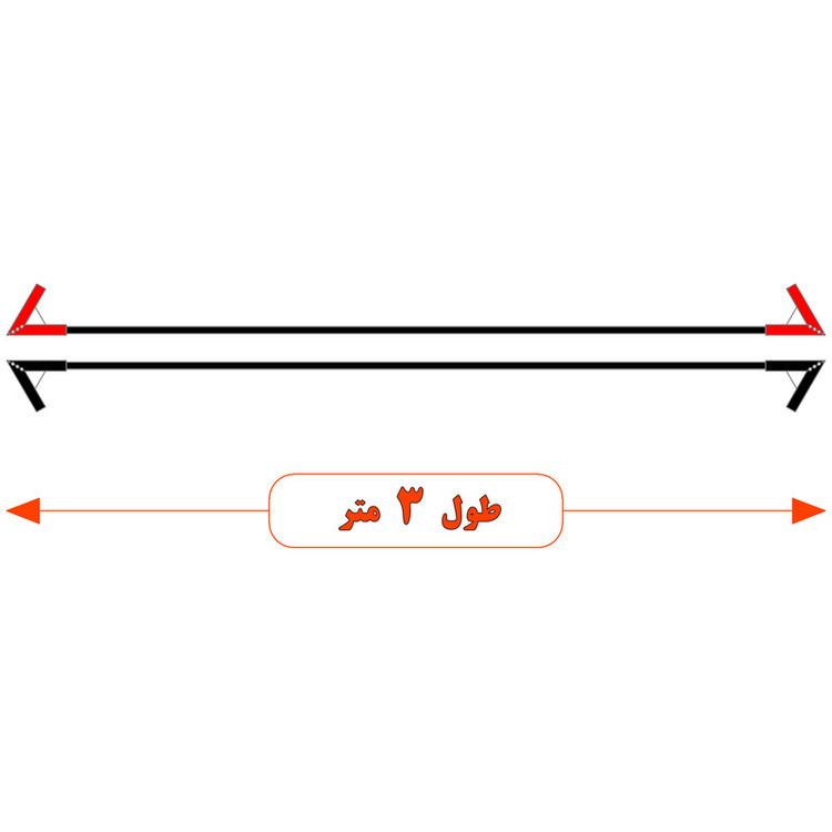 کابل اتصال باتری خودرو مدل Germany 800A-3m مجموعه 2 عددی
