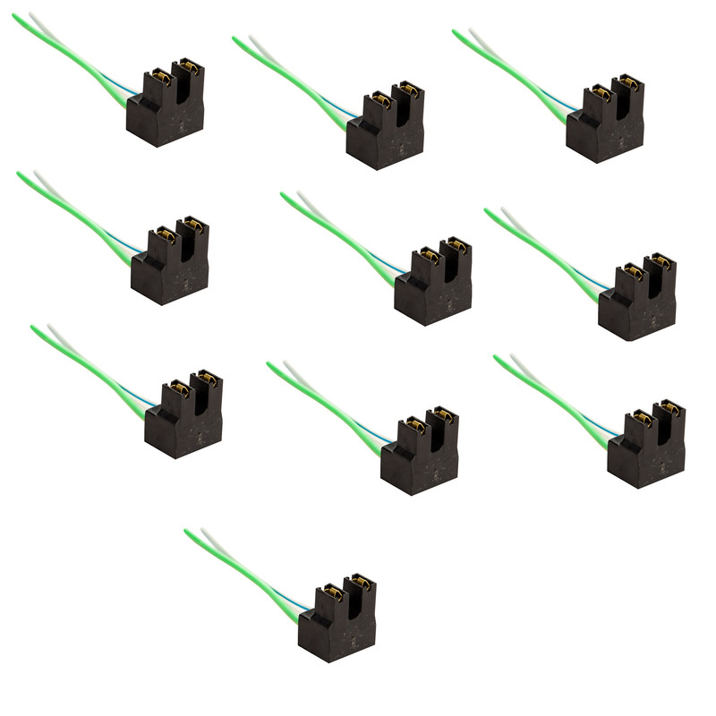 سوکت دو فیش چراغ جلو کد 45 مناسب برای پژو پارس بسته 10 عددی