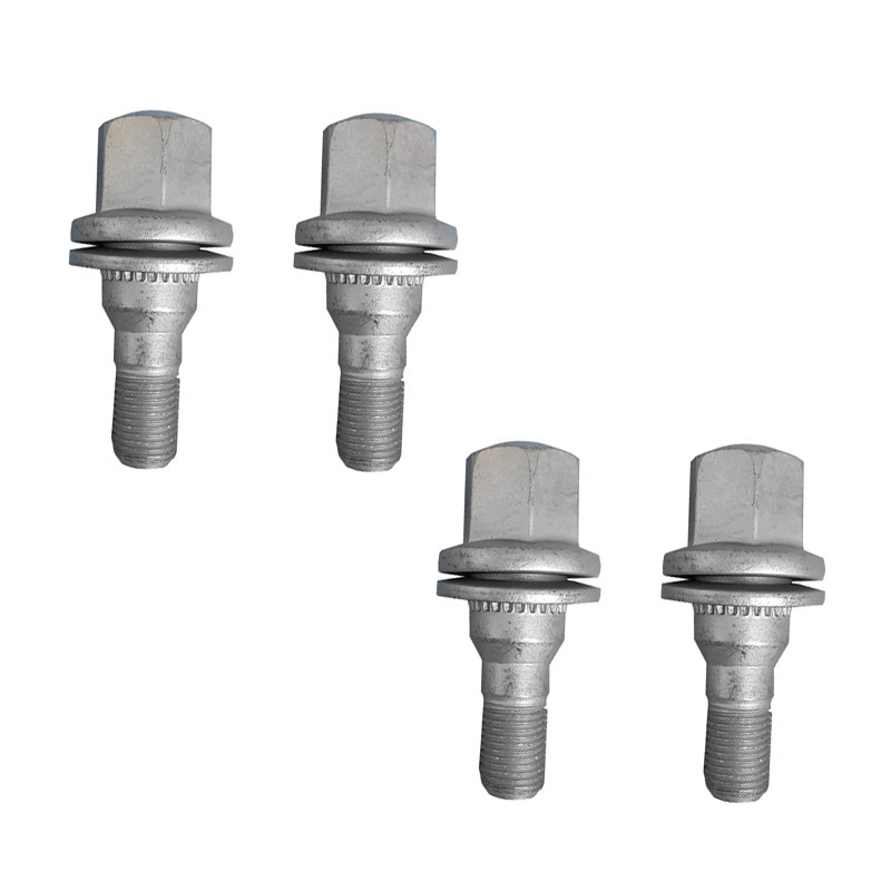 پیچ چرخ خودرو کالانیکس مدل PICH-206-10192 طرح واشر دار مناسب برای پژو 206 مجموعه 4 عددی