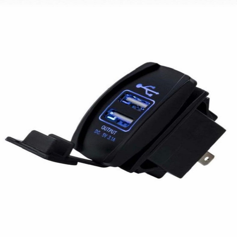 درگاه دو پورت usb  خودرو کد 34