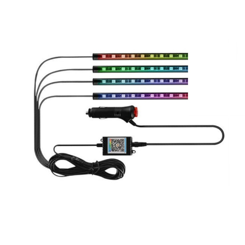 کیت نورپردازی داخل خودرو مدل Sound Control Color