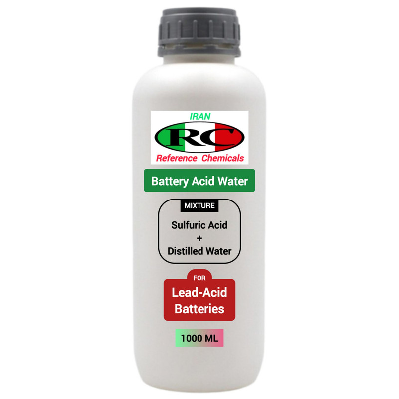 آب اسید باتری رفرنس کمیکالز مدل Sulfuric Acid حجم ۱۰۰۰ میلی‌لیتر