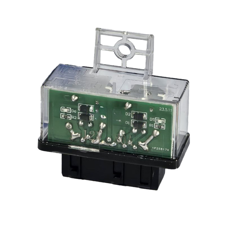 رله دوبل خودرو مدل شیشه ای کد bbz-2195