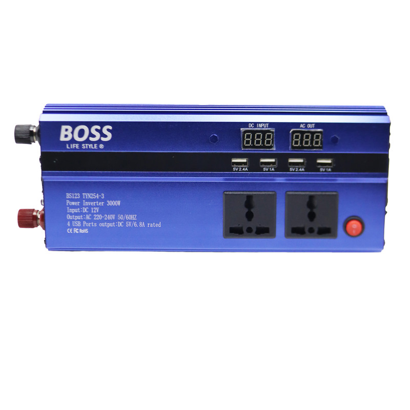مبدل برق خودرو باس مدل YP-BS123TYN254-3-3000W