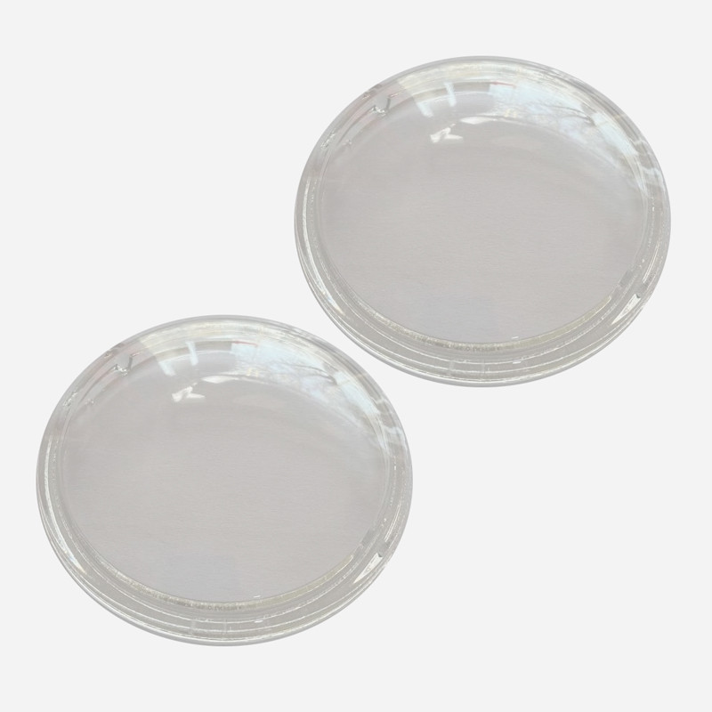 شیشه چراغ مه شکن جلو خودرو کد SQ1005 مناسب برای کوئیک و ساینا بسته 2 عددی