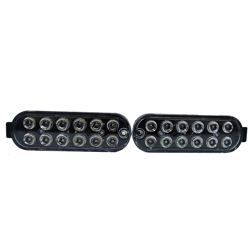 راهنما داخل سپر خودرو مدل LED-12 مناسب برای پراید-بسته 2 عددی