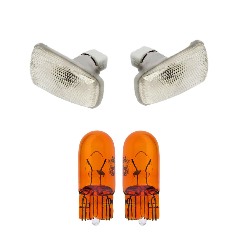 چراغ گلگیر خودرو قطعه سازان کبیر مدل LIGHT-XANTIAWH-30944 مناسب برای زانتیا به همراه لامپ مجموعه 4 عددی
