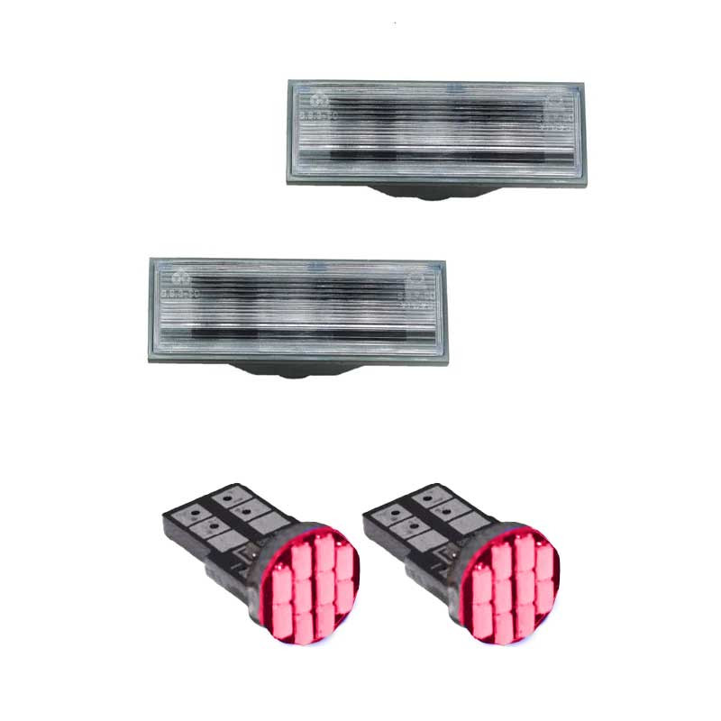 چراغ پلاک خودرو کالانیکس مدل EK-132RED-10703 مناسب برای پراید 132  به همراه لامپ مجموعه 4 عددی