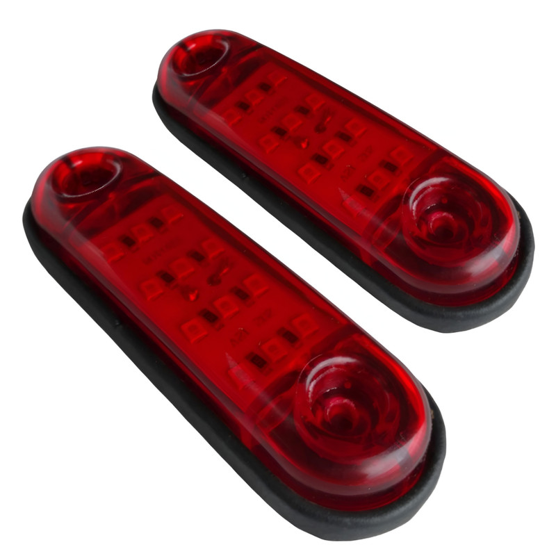 چراغ خطر جانبی خودرو مدل 24v-R-202 بسته 2عددی