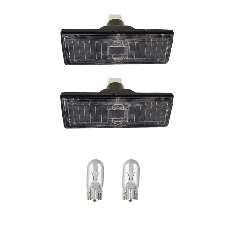 چراغ پلاک خودرو قطعه سازان کبیر مدل EK-SAMAND-30982 مناسب برای سمند به همراه لامپ مجموعه 4 عددی