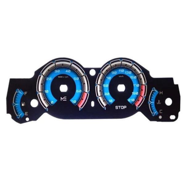 برچسب صفحه کیلومتر خودرو چیکال مدل P-2046-BLU مناسب برای پژو 206