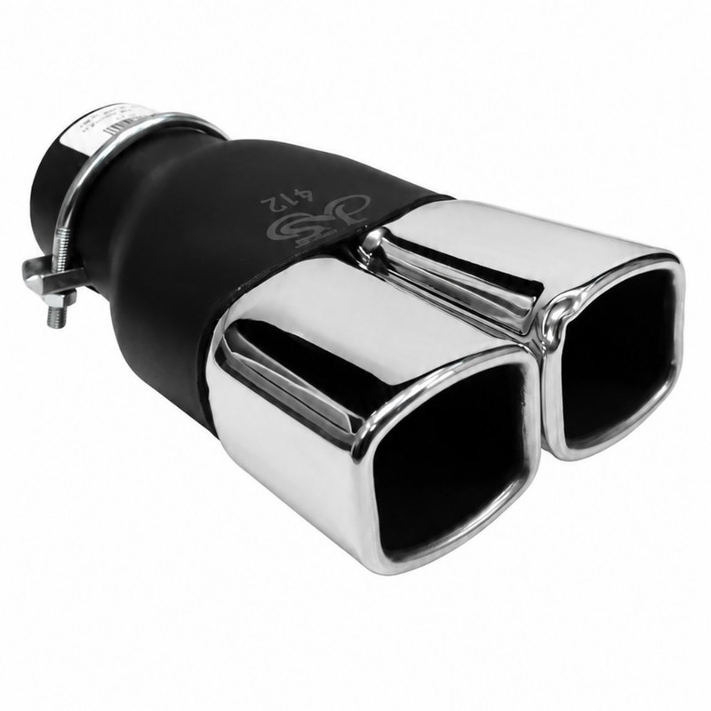 سر اگزوز بدون سایلنسر مدل دو لول چهارگوش JS412