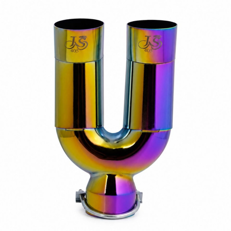 سر اگزوز دولول خودرو مدل JS کد 405 طرح شکاری تمام هفت رنگ