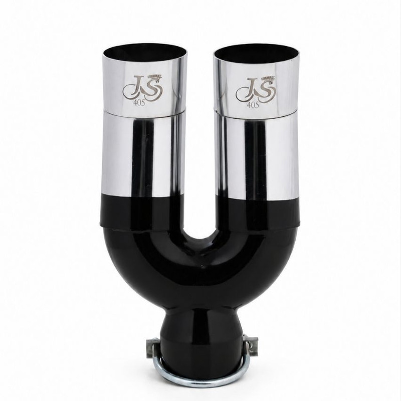 سر اگزوز دولول خودرو مدل JS کد 405 طرح شکاری نیمه آبکاری