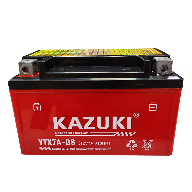 باتری موتورسیکلت 12 ولت 7 آمپر پهن کازوکی مدل 12v7abs