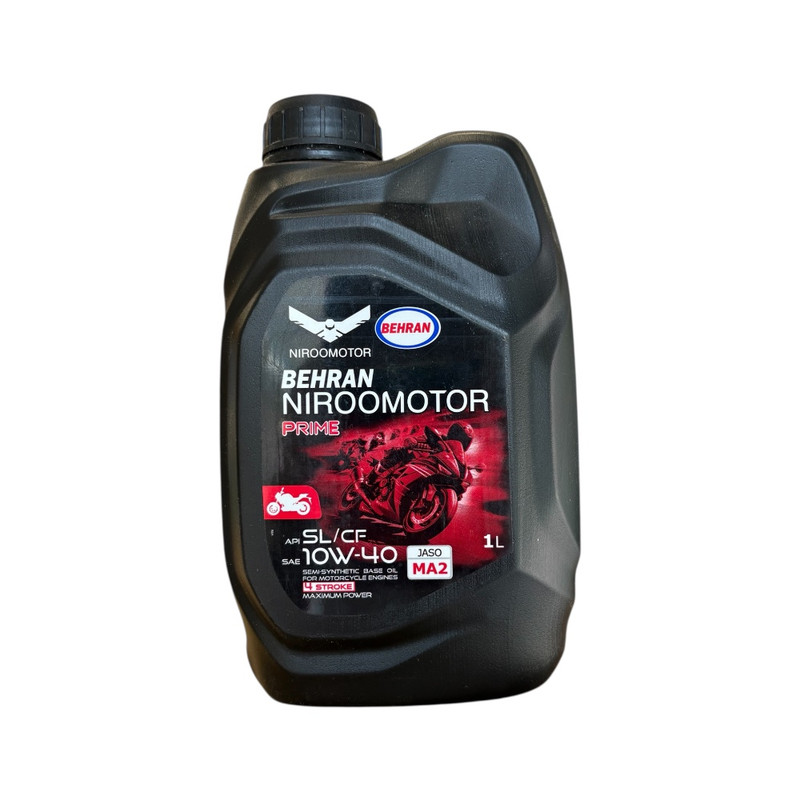 روغن موتور سیکلت تمام سنتتیک نیرو موتور مدل SL 10W-40 حجم 1 لیتر